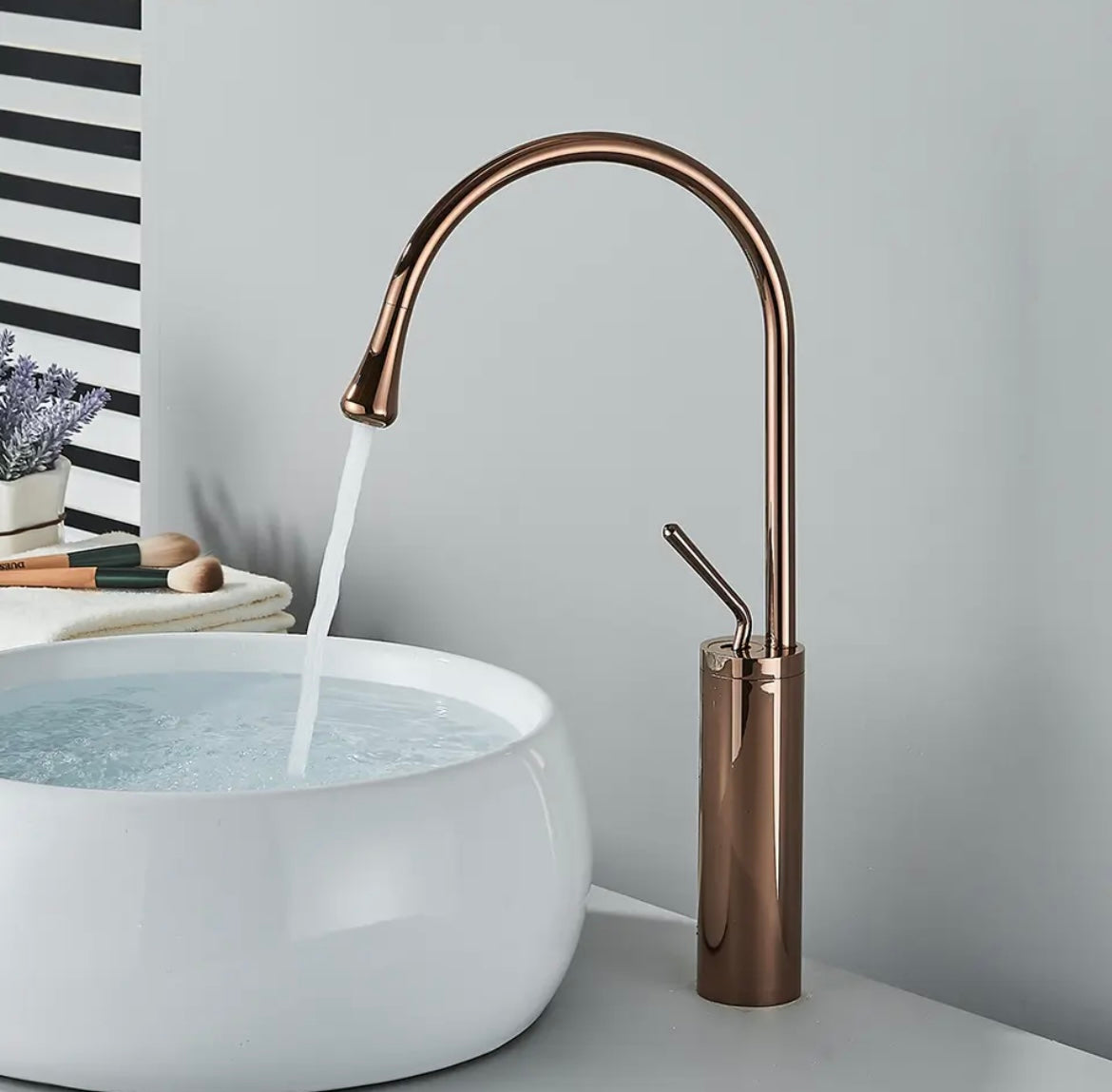 long rose gold mixer