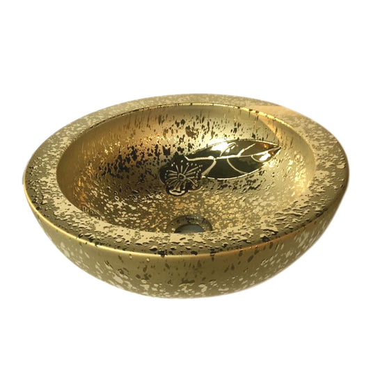 golden washbasin