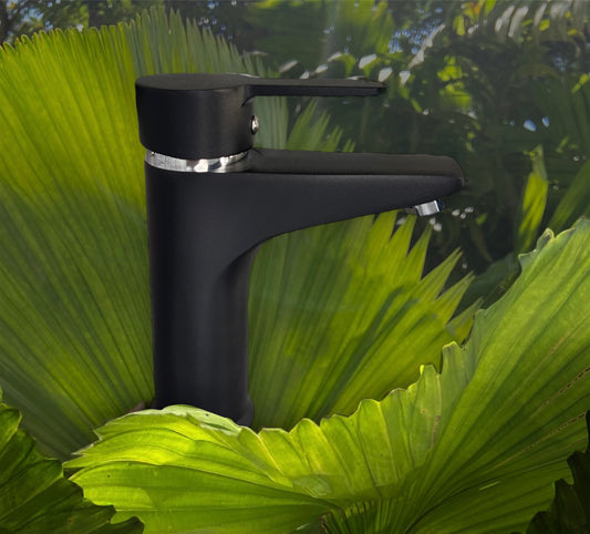 black basin mixer